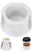 Anti-Spill Cup Holder, Drink Coaster with Anti-Slip Mat Fits Drink for Home Office Outdoors (White)...