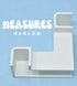 Aquarium Underground Tunnel | Fish & Shrimp Hideout for Aquariums | Unique Underground Viewing Tunnel | Made in USA (Corner Tunnel, White)...