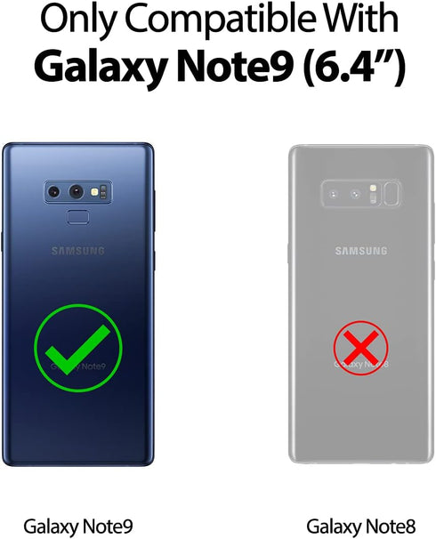 GOOSPERY Galaxy Note 9 Wallet Case with Card Holder, Protective Dual Layer Bumper Phone Case (White)...
