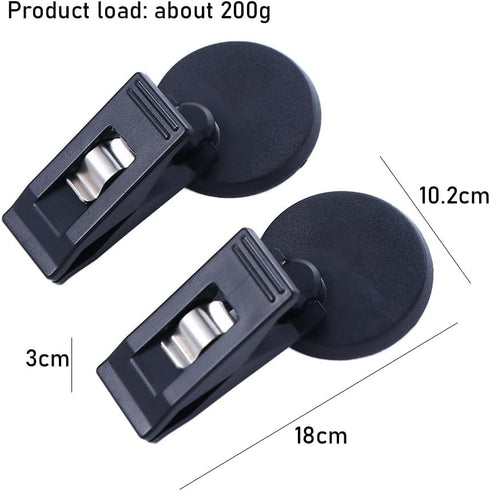 6 PCS Suction Cup Clip, Self Adhesive Clips Universal Car Sunshade Window Clip Multiple Purpose Card Clamp Car Interior Accessories for Home Offic...