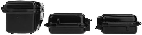 Tbest Organizer Box Heavy Duty,Outdoor Waterproof Shockproof Airtight Survival Box Storage Container Case Carry Box Black Dry Storage Box for Fish...