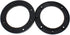 FDXGYH 2 Pcs 6.5-Inch Auto Car Universal Fit ABS Speaker Spacers Car Stereo Speaker Spacer Adaptor Ring Mounting Bracket (Black)...