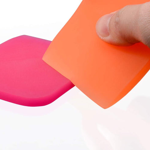 EHDIS Small Squeegee 2pcs Soft Rubber PPF Squeegee Wrapping Scraper for Curved Surfaces Vinyl Wrap Installation Tool,Vehicle Window Mirror Water W...
