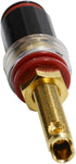 BNKENX Banana Plug Socket Connector Speaker Binding Post Audiophile Gold Plated Pure Copper Amplifier Speaker Terminal Connector Banana Jack Sound...