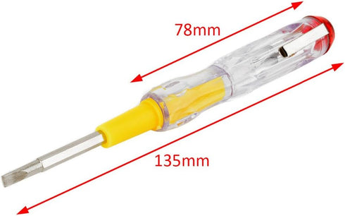 1pc New 100-500V Multi-function Household LED Electric Test Tester Pen Screwdriver Voltage Tester Detector Probe 137mm...