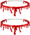 Halloween Vampire Choker Necklace Dripping Blood Chokers for Halloween Costumes Decorations for Women Girls Halloween Cosplay Party Favors...