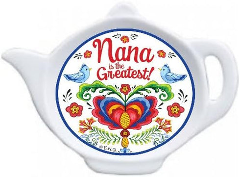 Nana is The Greatest Teapot Magnet with Birds Design...