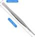 AHIER Kitchen tweezer Stainless Steel, 8inch Long tweezer with Precision Serrated Tips for Cooking Pincette for Sea food, Bar Tweezer...