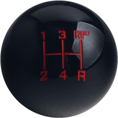 DEWHEL Fing Fast Shift Knob 5 Speed Short Throw Shifter M12x1.25 M10x1.5 M10x1.25 M8x1.25 Black...