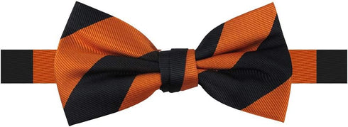 Jacob Alexander Men's 1-Inch Stripes School College Pre-Tied Banded Bow Tie...