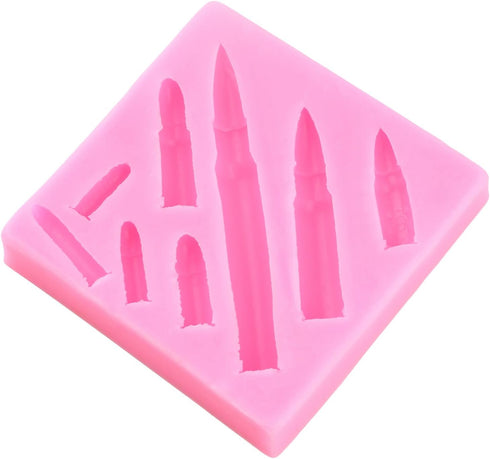 Bullet Silicone Molds Bullet Fondant Candy Mold For Cake Decoration Cupcake Topper Chocolate Polymer Clay Gum Paste...