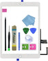 for White iPad 6 2018 6th Generation A1893 A1954 Touch Screen Digitizer Assembly Replacement with Home Button,Camera Bracket,Pre-Installed Adhesiv...