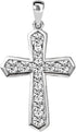 925 Sterling Silver Cross Pendant for Men & Women - Cubic Zirconia Cross Pendants Silver Cross Jewelry - Catholic Faith Religious Christian Birthd...