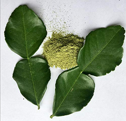 SIAM Herbs : Kaffir Lime Leave Powder 2.35 oz. | Premium Gourmet Ingredient for Thai & Asian Cuisine |Rich Green Color and Extremely Aromatic (Mak...
