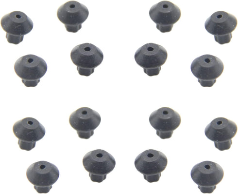 WB2K101 Range Burner Grate Rubber Feet Kit (16 Pcs) Gas Range Burner Grate Feet, Rubber, Foot Compatible with GE and Kenmore Burner Grate Replace ...