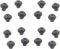WB2K101 Range Burner Grate Rubber Feet Kit (16 Pcs) Gas Range Burner Grate Feet, Rubber, Foot Compatible with GE and Kenmore Burner Grate Replace ...