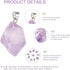 Fashewelry 30Pcs Natural Irregular Amethyst Rock Stone Pendants Healing Crystal Chakra Gemstone Charms for Jewelry Making Hole: 4x4mm...