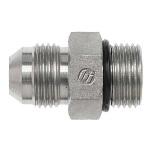 Brennan 6400-12-10-O Steel JIC Flared Tube Fitting, Straight, 3/4" Tube OD JIC Male x 7/8-14 Male Straight Thread O-Ring Boss...