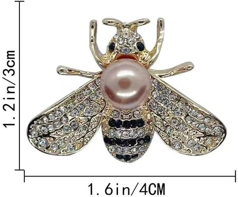 16 PCS Honey Bee Brooches Lapel Pins Crystal Insect Themed Bee Brooches...