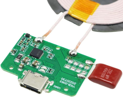 15W Qi Wireless Charger PCBA Circuit Board with Coil Pad Charging...