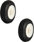 Fielect 1 inch RC Model Airplane Super Light Sponge Tire Tail Wheel Tire and Wheel Sets for RC Car Airplane PU Sponge Tire with Plastic Hub 2 Pcs...