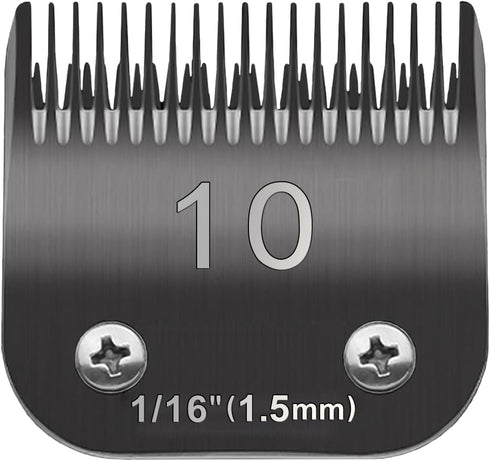 10# Blade Dog Grooming Clipper Replacement Blades Compatible with Andis Dog Clippers,Most A5, Wahl KM Series Clippers,Detachable Ceramic Blade,Siz...