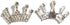 50PCS 32mm Crown Silver Glass Crystal Flatback Rhinestone Buttons with Star Shape for Headbands Hair Accessories Flower Center Bouquet Wedding Inv...
