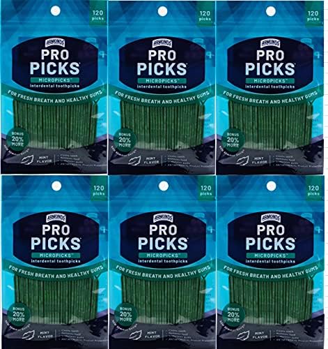 ProPicks MicroPick Dental Picks for Teeth Cleaning with Zinc Oxide – Disposable Plastic Toothpicks for Teeth & Gums – Protects Teeth & Massages Gu...
