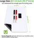 Magnetic Dry Erase Board Fridge White Board Sheet 20x13", Flexible Refrigerator Magnets Whiteboard Planner for Home Kitchen, 2 Markers and Eraser...
