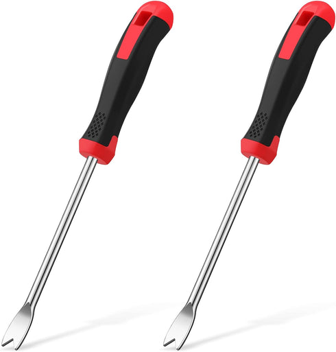CHENGU 2 Pack Hand Weeder Tool Gardening Weeder Tool Dandelion Weed Puller Tool with Ergonomic Handle Weeder Tool for Garden Lawn Yard Farmland Pl...