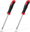 CHENGU 2 Pack Hand Weeder Tool Gardening Weeder Tool Dandelion Weed Puller Tool with Ergonomic Handle Weeder Tool for Garden Lawn Yard Farmland Pl...
