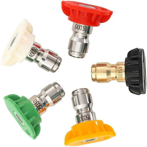 Tool Daily Pressure Washer Nozzle Tips Multiple Degrees, 1/4 inch, 5-Pack (Orifice 3.0)...