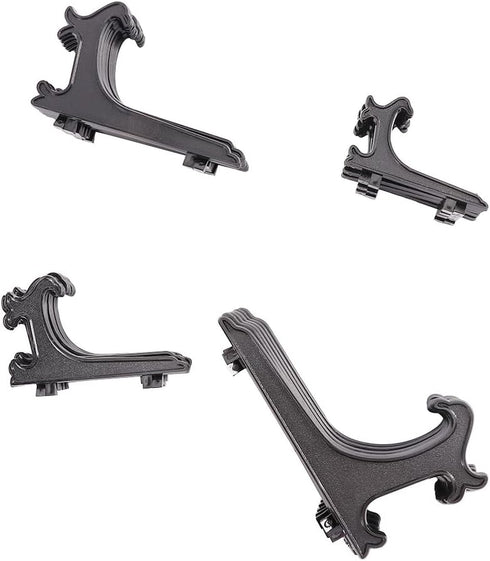 3/4/5/6/7/8/9/10/12inch Display Stands Black Plastic Easels,Plate Display Stands,Picture Frame Stand Holder,Picture Easel at Weddings(3inch 12PCS)...
