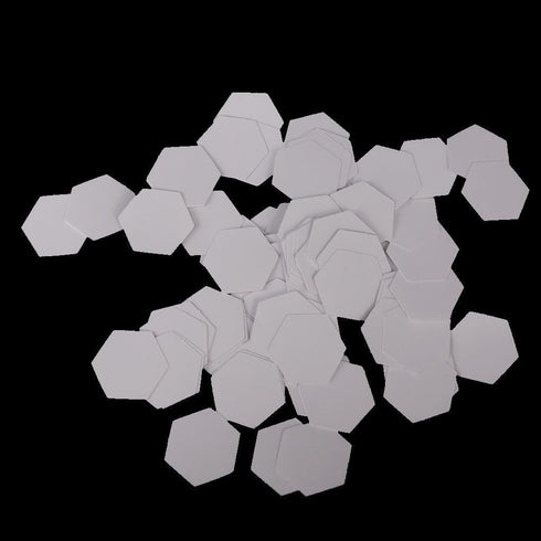 100 Pieces White Hexagon Piecing Paper - Sewing Easy Mini Hexagon Quilting/Patchwork Template for Use in Quilting, Sewing, Craft Projects, and DIY...