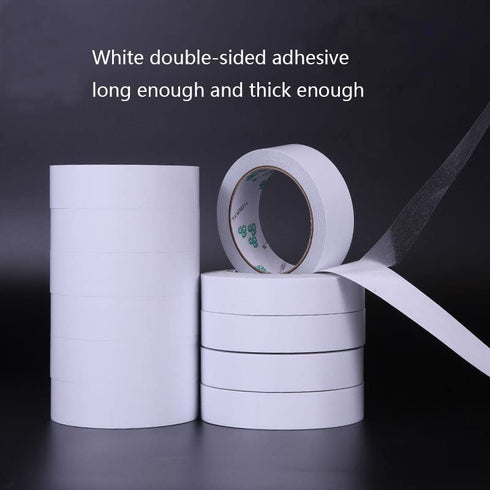 16 Rolls Double-Sided Tape Adhesive Sticky Tapes for Scrapbooking, Photos, Invitation Cards, Paper, DIY Crafts and Office School Stationery Suppli...