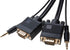 Cables Direct Online 6FT SVGA + Audio Monitor Cable - Male to Male VGA to VGA 1080P for PC, Projector, Laptop, TV...