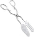 9in Vintage Salad Tong for Serving, Zinc Alloy Silver Food Serving Tongs Salad Steak Clip Buffet Tongs for Buffet Catering Bread BBQ, 8.5x4.5in...