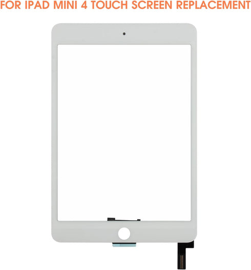 Screen Replacement for iPad Mini 4 Touch Screen Digitizer for iPad Mini 4 A1538 A1550 Touchscreen Glass Panel & Repair Tools (Without Home Button,...