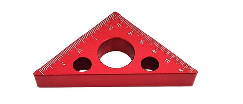 Aluminium Alloy Woodworking Triangle Ruler Inch Metric Measuring Tools 45 Degree Carpentry Squares Precision Woodworking Tools (Small)...