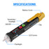 Voltage Tester, Non-Contact AC Voltage Tester Pen with Dual Range AC 12V-1000V/48V-1000V Live/Null Wire Tester Electrical Tester with LCD Display ...