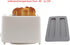 Toaster Cover/Lid 2 Slice Silicone Bread Machine/Maker Upper Cover Washable Toaster Appliance Top Cover (Grey)...