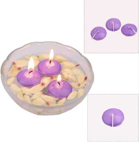 12pcs Purple Smokeless Mini Floating Candles Best for Weddings,Birthday Party,Home Decoration,Hotel,Relaxation,Spa,Party Accessories (purple)...
