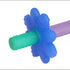Itzy Ritzy Teensy Tube Teether; Textured Hollow Baby Teething Tube That Reaches Front Teeth & Back Molars, Made of Soft Silicone (Pink Rainbow)...