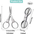 6 Pcs Folding Scissors, PIVHWIR Portable Telescopic Scissors Safety Travel Trip Scissors for Home Camping Office...
