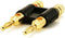 Monoprice Dual 24k Gold Plated Speaker Banana Plugs, Black...