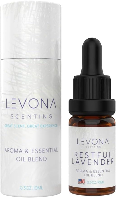 Levona Scents Pure Essential Oils for Diffusers for Home Luxury Scents - Restful Lavender Essential Oil is A Floral Blend of Eucalyptus, Bergamot,...