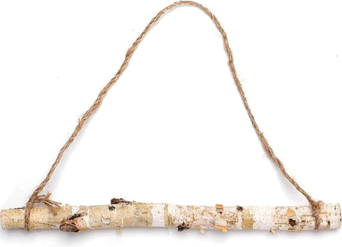 BYHER 15-Inch White Birch Logs for Decoration - Decorative Farmhouse Home Wall Hanging Decor (15 Inch)...