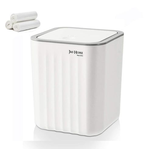 SUBEKYU 0.6 Gal Mini Desktop Trash Can with Lid, Small Square Countertop Garbage Bin, Plastic Tiny Tabletop Wastebasket for Office/Kitchen/Coffee ...