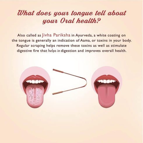 Ayurvedic Copper Tongue Cleaner | Tongue Scraper for Healthy Oral Health Suitable for Adults & Kids (Pack of 1)...