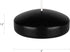 Mega Candles 12 pcs Unscented Black Floating Candles, Hand Poured Wax Candle 3 Inch Diameter, Home Décor, Wedding Receptions, Baby Showers, Birthd...